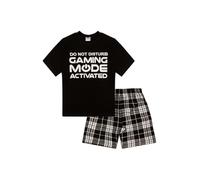 thepyjamafactory Ragazzi Do Not Disturb Gaming Mode Activated Corto Cotone Pigiama (15-16 Anni)
