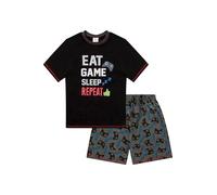 thepyjamafactory Ragazzi Eat Game Sleep Controller Corto Cotone Pigiama (13-14 Anni)