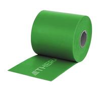 Thera-Band - Fascia elastica per esercizi, priva di lattice, alta resistenza, 25 m, con dispenser, colore: Verde