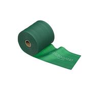 Thera-Band - Fascia elastica per esercizi, priva di lattice, alta resistenza, 25 m, con dispenser, colore: Verde