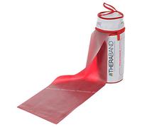 Thera-Band Fascia per esercizi in sacchetto con chiusura lampo, 2,5 m, Medio/Rosso, 2,50 m