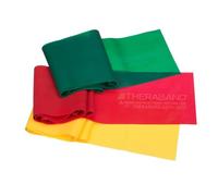 Thera-band Latex Free Active Recovery Kits, Yellow/Red/Green, Beginner