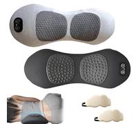Theraback - Terapia per la schiena 3 in 1, massaggiatore portatile per terapia della schiena a casa, con vibrazioni, trazione e calore, uso plug-in, adatto per schiena, collo e spalle (2 pezzi)