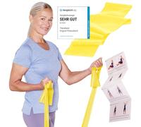 TheraBand 2,50 m in sacchetto di PE con istruzioni (lingua italiana non garantita), fascia da ginnastica, fascia elastica per allenamento a corpo, fascia di resistenza, fascia per allenamento a casa