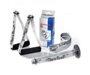 TheraBand - Accessories Set (2 Grips, 1 Door Anchor, 1 Assist) nero