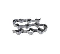 Theraband Clx - Banda Elastica di Resistenza, Senza Lattice, 2.5 m, 11 Anelli per Pilates, per Ginnastica a Casa, Fisioterapisti, Fitness, Livello Avanzato Super Heavy 2, Colore Argento