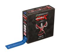 THERABAND CLX - Fascia di resistenza senza lattice, pilates, palestra domestica, HIIT, fisioterapia, attrezzature per la riabilitazione e il fitness, 22 metri, blu, extra pesante
