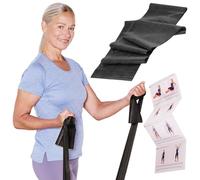TheraBand Fascia fitness originale - 2,5 m di resistenza per allenamento di tutto il corpo, forza e flessibilità, ideale per fisioterapia, fitness e sport, colore nero