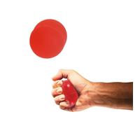 TheraBand Palla antistress per mani, polso, dita, avambraccio, rafforzamento e terapia della presa, palla da spremere per aumentare la flessibilità della mano e alleviare il dolore articolare, rosso