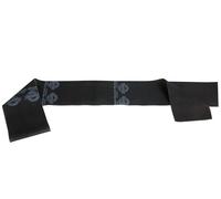 Theraband Speciale fascia elastica per esercizi senza lattice, resistente, 1,5 m (lunghezza) x 10,2 cm (larghezza), colore: nero