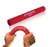 TheraBand - Tubo fitness professionale in lattice con maniglie, per esercizi, recupero e potenziamento della parte superiore del corpo, maniglie morbide e ancoraggio per porta, 122 cm, colore argento, ultra pesante, livello avanzato 2, 26100, Red - Light, 30,5 cm
