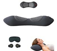 Theraease Massager, 3 in 1Massagers with Ergonomic Slow Rebound Memory Foam for Home, Office & Travel Suitable, Suitable gifts for elders, Free silk blackout eye mask and silent earplugs (Black)