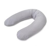 Theraline Cuscino Allattamento e Gravidanza - 180 cm, Fodera in 100% Cotone, Imbottitura in Micro-Perle Silenziose, Senza sostanze nocive - Grigio