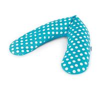 Theraline cuscino da allattamento Pula di Farro Das Original 190 con fodera Indie Dots Petrol
