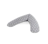 Theraline - Cuscino per allattamento e maternità, 170 x 34 cm, motivo: stelle grigie