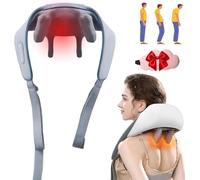 Therapexa - Massaggiatore per collo e spalle, massaggiatore Shiatsu 6D per collo e schiena, con calore, 3 velocità, sollievo muscolare profondo, massaggiatore portatile ricaricabile per alleviare il