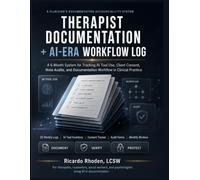 Therapist Documentation + AI-Era Workflow Log: A 6-Month System for Tracking AI Tool Use, Client Consent, Note Audits, and Documentation Workflow in Clinical Practice