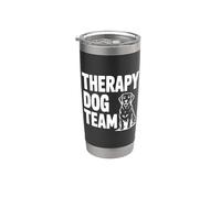 Therapy Dog Team supporta gli amici canini Bicchiere termico in acciaio inox doppia parete