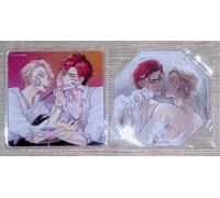 Therapy Game Restart Hinohara Meguru Acrylic Coaster 2 Set Animate Limited Japan