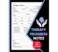 Therapy Progress Notes: Counseling Session Logbook for Psychologists and Social Workers | 100 Pages, Includes Index
