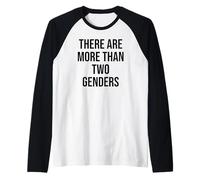 There Are More Than Two Genders LGBT Gay Pride Month LGBTQ Maglia con Maniche Raglan