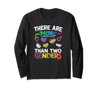 There Are More Than Two Genders Maglietta Pride Maglia a Manica