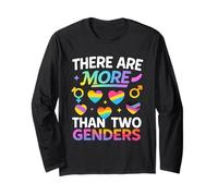 There Are More Than Two Genders Maglietta Pride Maglia a Manica