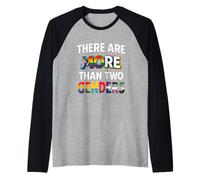 There Are More Than Two Genders Maglietta Pride Maglia con Maniche Raglan