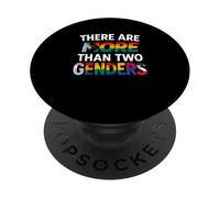 There Are More Than Two Genders Maglietta Pride PopSockets PopGrip Adesivo
