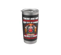 There Are No Ex- Firefighters Fireman Firefighter Bicchiere termico in acciaio inox doppia parete