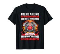 There Are No Ex- Firefighters Fireman Firefighter Maglietta