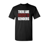 There Are Only 2 Genders T Shirt Men Black S
