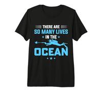 There Are So Many Lives in The Ocean Scuba Dive Diver Diving Maglietta Premium
