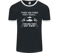 There Are Three Fish Taglie Divertente Pesca Uomo Ringer Fotl
