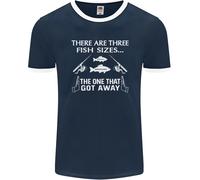 There Are Three Fish Taglie Divertente Pesca Uomo Ringer Fotl