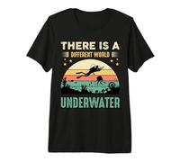 There Is A Different World Underwater Scuba Dive Diving Maglietta Premium