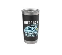 There Is A Different World Underwater Scuba Diver Diving Bicchiere termico in acciaio inox doppia parete