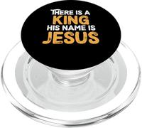 There Is A King His Name Is Jesus Royal Christian Men Women PopSockets PopGrip per MagSafe