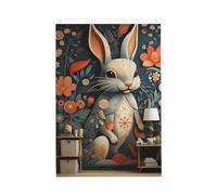 There is a Rabbit On The Wall Pattern Welcome Garden Flag 2x3 Ft Double Sided No Fade House Yard Flags Photo Sfondo Banner per Cortile Portico Prato Decorazione Esterna