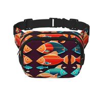 There is another fish in the fish Marsupio quadrato a doppio strato con cinghia regolabile per attività all'aperto, nero, taglia unica, Nero , Taglia unica