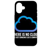There Is No Cloud Someone Else's Computer Battuta Cloud Custodia per iPhone 16