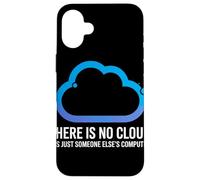 There Is No Cloud Someone Else's Computer Battuta Cloud Custodia per iPhone 16 Plus