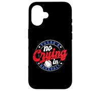 There Is No Crying In Baseball Funny Game Baseball Dad Custodia per iPhone 16