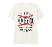There is No Crying in Baseball Women in My Baseball Mom Era Maglietta Premium