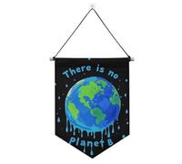 There Is No Planet B Dripping Paint Art banner appeso con asta telescopica banner in tessuto decorazione esterna patio per ufficio, scuola, aula, dormitorio, casa
