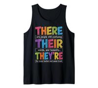 There Their They're Funny Grammar English Teacher Humor Canotta