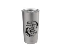 There Was No Way But God Made A Way Bicchiere termico in acciaio inox doppia parete
