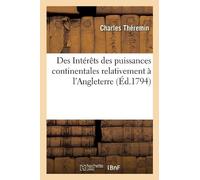 Theremin-C Des Int??R?¬Ts Des Puissances Continentales Relativement ? Book NUOVO