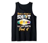 There's Always A Shot - Biliardo con 8 Palline da Biliardo, da Uomo Canotta