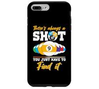 There's Always A Shot - Biliardo con 8 palline da biliardo, da uomo Custodia per iPhone 7 Plus/8 Plus